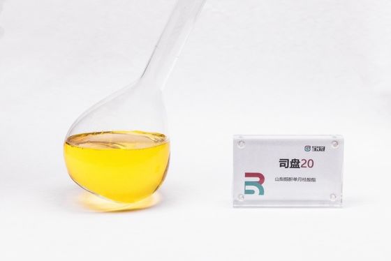 Sorbitan Monolaurate  or sorbitan laurate  C18H34O6  HLB value 8.6  amber viscous liquid  wetting agent  emulsifier  stabilizer